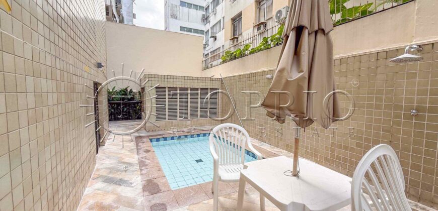 Cobertura à Venda no Leblon com 153 m², Piscina Privativa e 2 Vagas