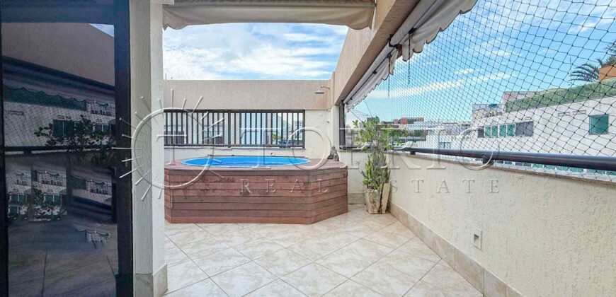 Cobertura à Venda no Leblon com 153 m², Piscina Privativa e 2 Vagas