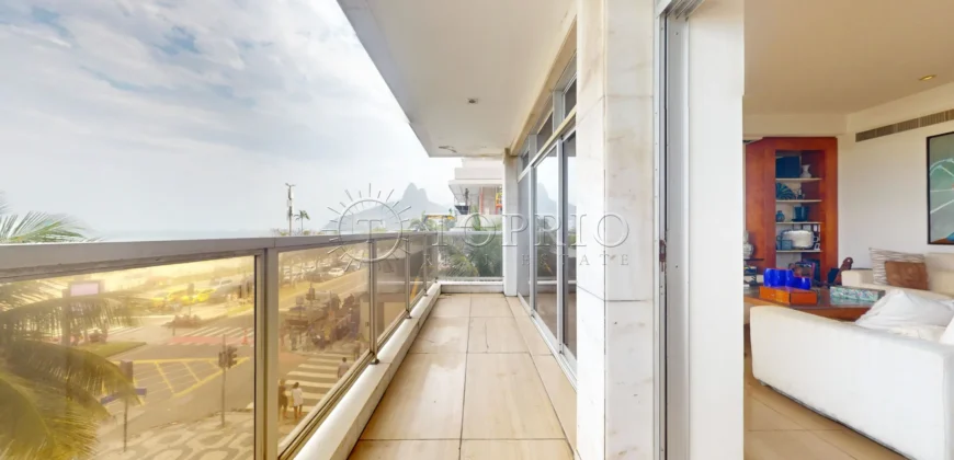 Apartamento linear de 322 m² à venda na Avenida Vieira Souto, em Ipanema,